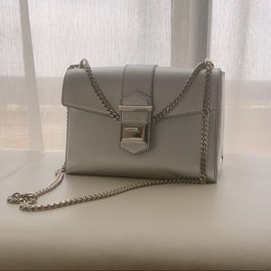 Jimmy choo silver clutch